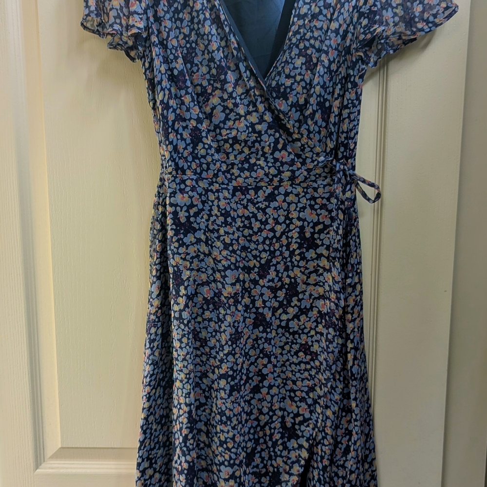 Gaala Paris Silk Floral Wrap Aurore Dress, size small/36